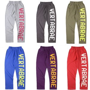 Vertabrae pantalons de survêtement pantalons pour hommes Designer High Street 3D lettre Hip Hop sport pantalons décontractés Joggers