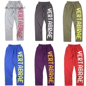 Pantalon de survêtement vertabrae pantalon pour hommes vertabrae pantalon hip hop lettre de rue imprimé lâche masculine mens harajuku élastique à la taille jogging 384