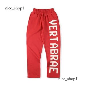 Pantalones de chándal Vertabrae Pantalones para hombres Puffes Vertabrae letras Men Mujeres Best Calidad Jogger Drawstring Pants 231010 5526