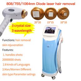 6 barres verticales Diode Laser Hair Removal Machine 808nm 755nm 1064nm Diode épilation au laser diode 808nm machine laser de beauté