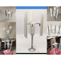 Verticale as windturbinemodel driefasige permanente magneetgenerator Windmolen speelgoed Diy Display Vertical Wind Generator Model