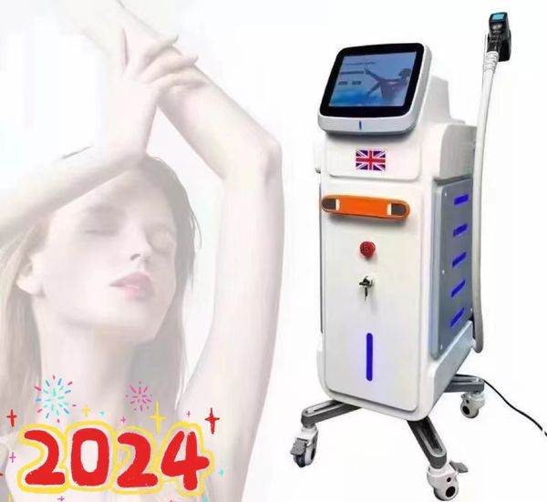 Épilation verticale de laser de chargement initial d'e-lumière de DPL pour le visage et le corps 808 rajeunissement de peau de laser de diode d'épilation de salon de beauté pour le commerce et le salon