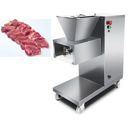 Trancheuse à viande électrique verticale Machine coupe-viande hachoir à viande Commercial trancheuse déchiquetage Machine de découpe 750W