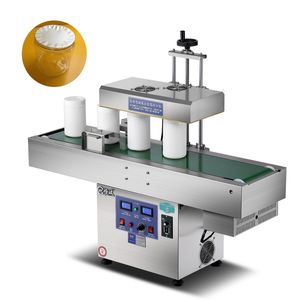 Verticale Elektromagnetische Aluminiumfolie Inductie Afdichting Machine Glasfles Honing Plastic Jaren Cap Sealer