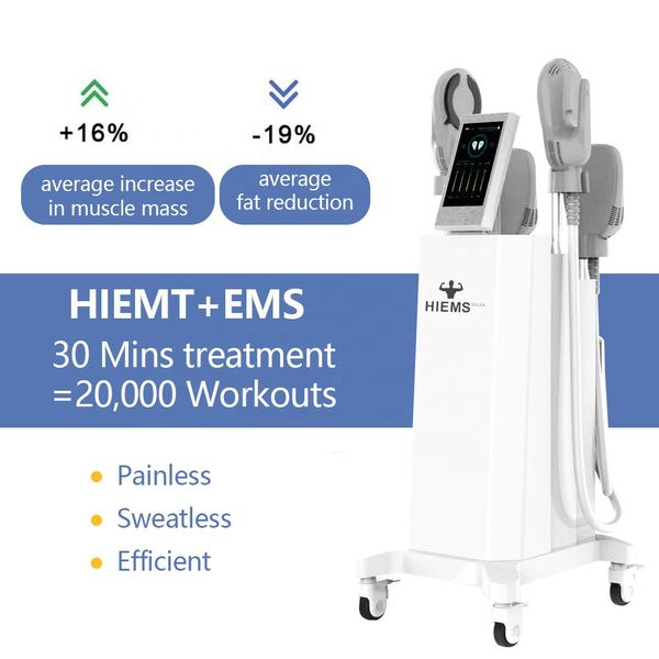 Máquina de adelgazamiento corporal de masaje con mango Vertical EMS 4/5, eliminador de celulitis, eliminación de grasa, dispositivo eléctrico de estimulación muscular Hiemt