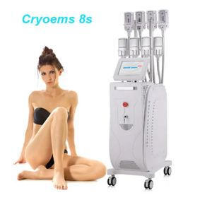 Verticaal EMS RF Cryo Lipolysis Pad 4/8 handelt Cool Fat Sculping Cryo Slimming Beauty Machine