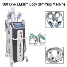 Máquina de adelgazamiento de congelación de grasa vertical EMS Xbody Shaping Vest Line Muscle Stimulate 5 manijas Cryo Machine Certificado CE