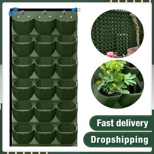 Verticale Tuin Bloem Pot Self Watering Plant Pot Plastic Muur Opknoping Planter Houder Ring Wall Vaas Tuin Accessoires Y0910