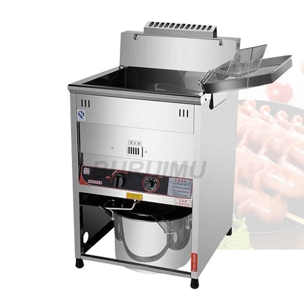 Machine à friteuse électrique à gaz verticale à température contrôlée Fabricant de friture commerciale Fabricant de poulet frit croustillant à pression