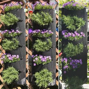 Verticale opknoping tuin planter bloem potten lay-out waterdichte muur opknoping bloempot tas perfecte oplossing tuin decoratie