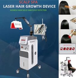 Verticale hoogwaardige laser haarverlies behandeling LED Hair Growth Machine