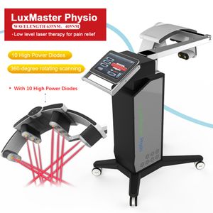 Verticale Luxmaster Physio Physiotherapy Machine Rheumatoïde pijnverlichting verlicht 635nm 405 nm rood licht koude lasertherapie voor kliniek