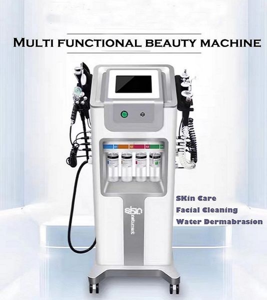 Machine de Microdermabrasion verticale pour le visage, appareil ultrasonique Rf pour peler le visage, dispositif de Dermabrasion, épurateur de peau, Spa Facial