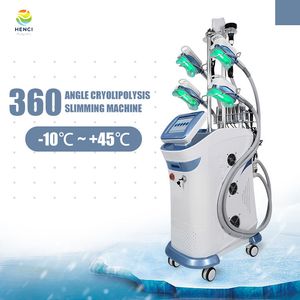 Vertical Professional 360 Freeze Fat Cryolipolyse -machine cryosysteem met RF -handgrepen voor huidverstrakking