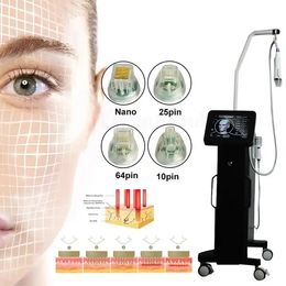 Radiofrecuencia vertical Estiramiento de la piel Estiramiento facial Máquina de aguja Mico Microneedling Strech Acné Arrugas Tratamiento de marcas Miconeedle RF fraccional