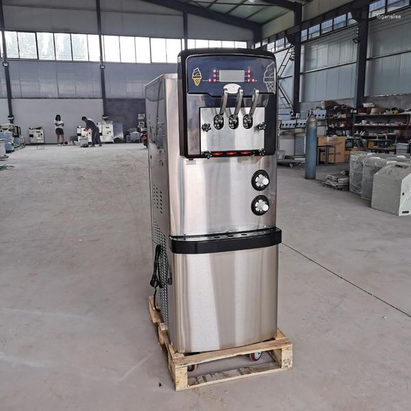 Máquina de helado de servicio suave vertical para fabricantes de pequeñas empresas Producción de limpieza con un clic