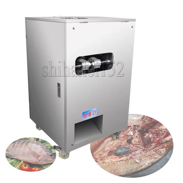 Máquina automática comercial de procesamiento de pescado de tipo Vertical, escala de raspado de alta velocidad, máquina para eviscerar pescado, máquina para matar peces