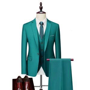 VERTVIE 2024 Merk Mannen Pak Mode Effen Pak Casual Slim Fit 2 Stuks Heren Wedding Suits Jassen Mannelijke Plus size 3XL Hoge Kwaliteit Jasje 656 470