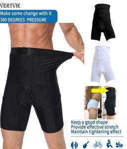 VERTVIE Heren Tummy Control Shorts Hoge taille Slanke ondergoed Body Shaper Naadloze buikgordel Boxershorts Buikcontrolebroek7841740