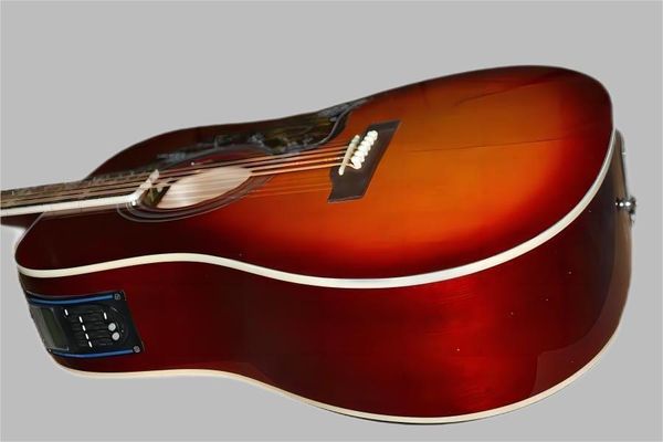 Très belle nouvelle guitare acoustique de guitare électrique cerise avec livraison gratuite de Chine