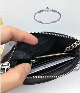 Très mignon mini portefeuille porte-monnaie marque porte-clés portefeuilles de qualité supérieure en toile de nylon pochette à clés hommes femmes fermeture éclair poche carte de mode ho243e