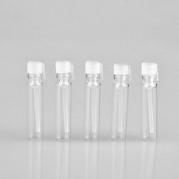 Zeer HOT 1ML 1CC Mini Travel Glass Perfume Fles voor Essential Oils Lege Contenitori Cosmetische Vuoti voor Sample Lege Flessen