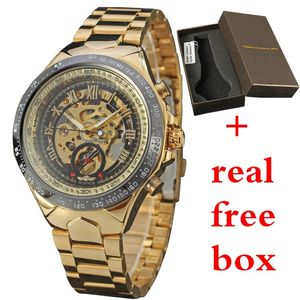 Zeer populaire herenmechanische horloges Automatisch Hollow Sports Watch vervaagt geen duurzame hoogwaardige zakelijke horloges 237D