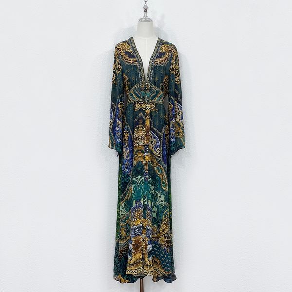 Vesidos Designer Robes Robe en soie, Mulberry Silk Luxury Luxur