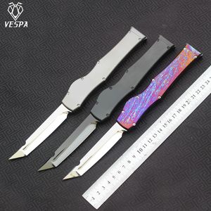 VESPA Version 6 lame de couteau: M390/poignée miroir: TC4/DLC, survie en plein air chasse EDC outil tactique dîner couteau de cuisine