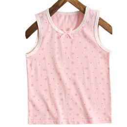 Gilet 1 morceau de coton pour enfants sous-vêtements sceau de sous-vêtements à la fraise florale sous-vêtements à gilet respirant