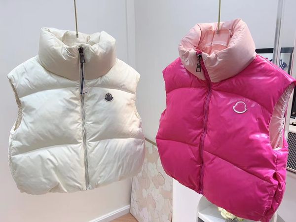 Kid Vest Manteaux Enfants Gilet Bébé Down Cost Vêtements pour tout-petits Designer À Capuchon Sans Manches Marque De Luxe Fasion Top 100% Remplissage En Duvet D'oie Blanche