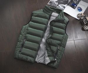 Vest Hommes Nouveau élégant veste de manches à manches chaudes d'hiver élégant