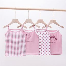 Gilet Doux Traitement Confortable Respirant Filles Gilet Milieu Enfants Coton Camisole Vêtements Enfants Crop Top 230625