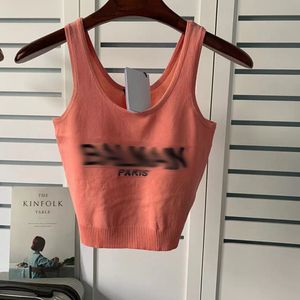 Mujer fitness chaleco primavera y verano de alta calidad para damas camisetas camisetas camis tank cami casual transpirable transpirable desgaste de punto jacquard letras tirantes