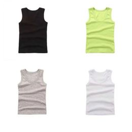 Vest ondergoed Kinderlijnen Kleint Katoen ondergoed Zomer Kinderkinderen Tanktop Beach Tank Baby Tank Topl2405