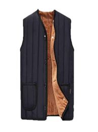 Vest Winter Men Warm Business Casual Cotton Jacket Vesot Jaqueta Masculino Gilet Chaleco Kolsuz Yelek Erkek Inverno4708935