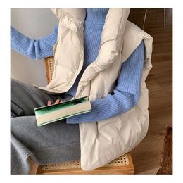 Gilet femme automne hiver Style coréen ample tout Match vers le bas coton veste courte