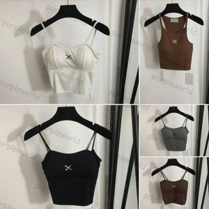 Gilet pour femmes, Design imprimé, coupe cintrée, court, Sexy, sous-vêtements sans couture, col licou, Camis avec coussin de poitrine