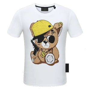 Veste Cp T-shirts Polo Hommes Designer PLEIN BEAR Bonnet Cp T-shirt À Manches Courtes Dollar Brun Cp Compagny Tee Oneck Haute Qualité Crânes 302