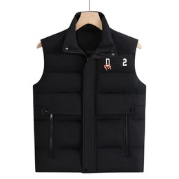 veste cp Hiver hommes et femmes chaud vers le bas gilet sans manches veste classique plume imperméable mode décontractée et confortable gilets manteau fermeture éclair violet gilets pardessus