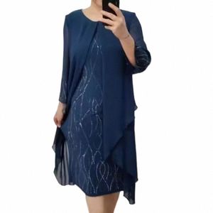 Robe de gaz de grande taille pour femme, jupe de cintura haute, élégante, sexy, cuello reddo, manga large, mode primavera et verano v4bj #