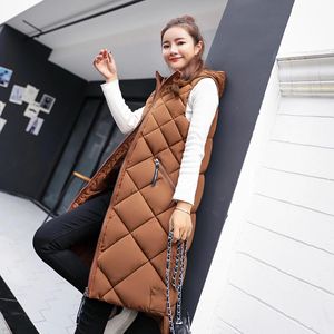 Vesten 2021 Nieuwe Herfst Winter Hot Selling Argyle Vest Vrouwen Koreaanse Fashion Casual Warme Vrouw Jas Vrouwelijke Big Size Bisic vest