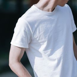 Gilets 2023 Maden lourd 400g 100% coton t-shirts hommes surdimensionné t-shirt à manches courtes poids lourd Haruku blanc t-shirt à manches courtes