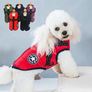 Vesten Herfst Winter Warme hondenkleding Waterdichte outfit Vest Winter Winddicht Huisdieren Hondenjas Jas Gevoerde Labrador Franse Bulldog