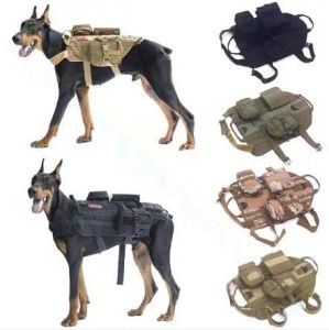 Vesten CamouflageTactische Dienst Hondenvest Training Jacht Nylon Militaire Patrouille Hondentuigjes Hondenborst werkkleding