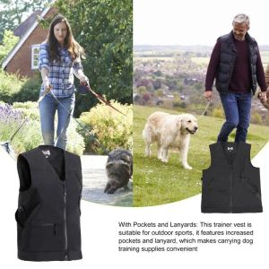 Gilets Gilet d'entraînement pour Chien Gilet d'entraînement pour Chien Coupe-Vent avec Plusieurs Poches Gilet d'obéissance pour Animaux de Compagnie Veste d'entraînement pour Animaux de Compagnie pour Hommes/Femmes/Chien de maître