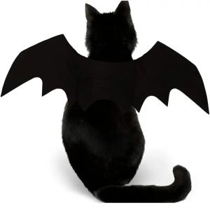 Vesten Halloween Pet Dress Up, Bat Wings Styled Halloween Dog -kostuum.Wees een batman deze Halloween!Voor honden en katten