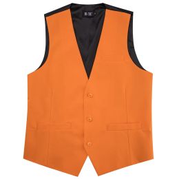 Gilets HiTie TR Hommes Gilet Slik Solide Orange Violet Rouge Or Bleu Vert Slim Fit Gilet Nouveau Mariage Affaires Réglable Designer Cadeau