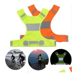 Gilet New Night LED Gadget Running Outdoor Reflective Safety Veste Veste pour cyclisme haute visibilité 2 couleurs
