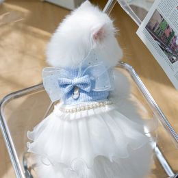 Vests Spring Summer Pet Clothes chaton chiot Gauze Princess Jupe petite et moyenne chienne mince VIET Jupe Chihuahua Yorkshire